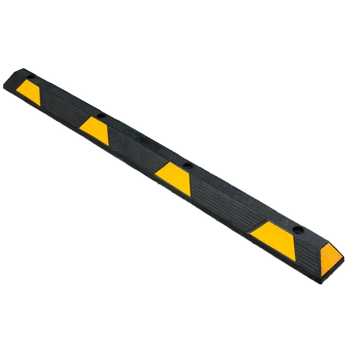183cm Parking Block With 10pcs Yellow Reflective Tapes